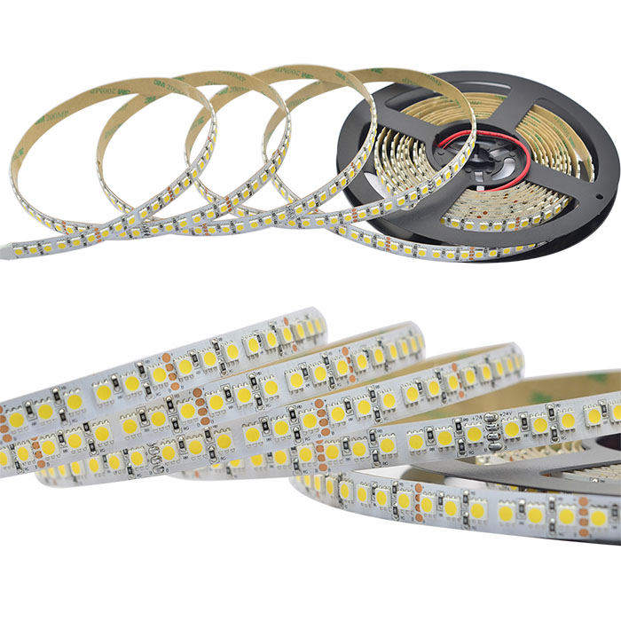 Single Row Series 12/24VDC 5050SMD120LEDs/m Flexible LED Strip Lights Super Bright LEDs16.4ft Per Reel By Sale Single Row Series 12/24VDC 5050SMD120LEDs/m Flexible LED Strip Lights Super Bright LEDs16.4ft Per Reel By Sale